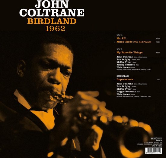 John Coltrane ‎– Birdland 1962